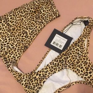 Norma Kamali C Mio Bikini set in leopard